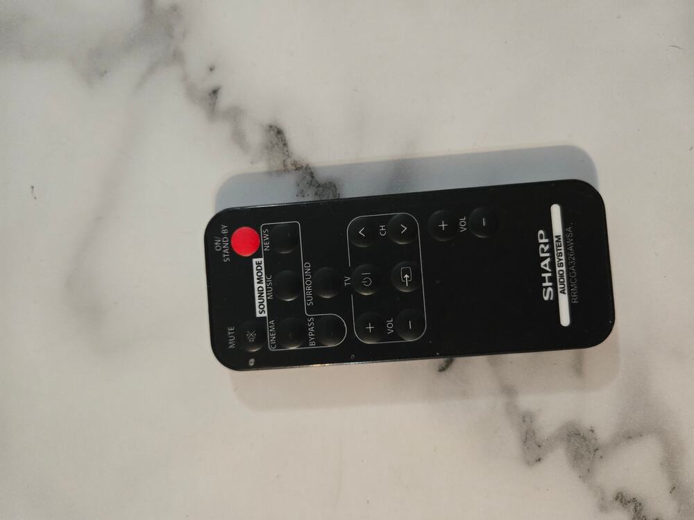 Genuine OEM Sharp RRMCGA326AWSA Audio System Replacement Remote Control